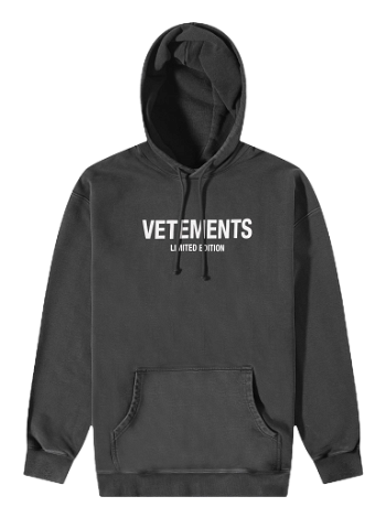 VETEMENTS Limited Edition Logo Hoodie Black UE54HD220B