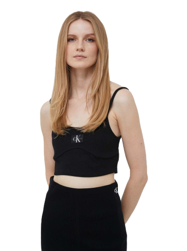 Calvin Klein T-Shirt Bralette - Black, 000QF7213EUB1