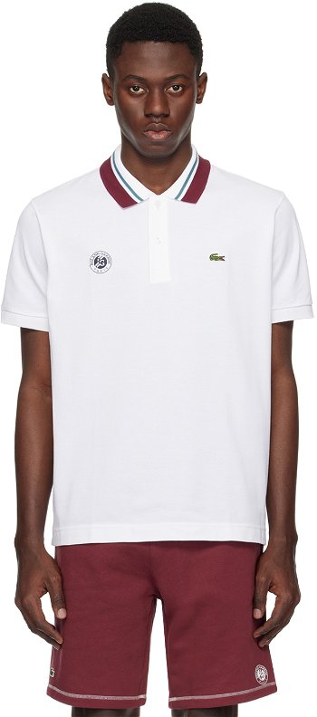 Lacoste White Roland Garros Edition Polo PH7901_001