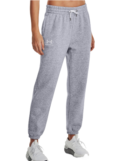 Under Armour Rival Terry Womens Flare Crop Pants in Black-White