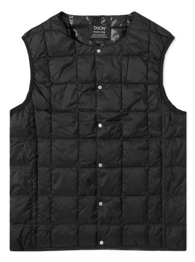 Vest TAION Military Zip V-Neck Down Vest TAION-001ZML-1-OLV | FLEXDOG