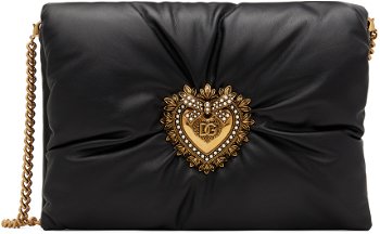 Dolce & Gabbana Black Medium Devotion Bag BB7349 AK274