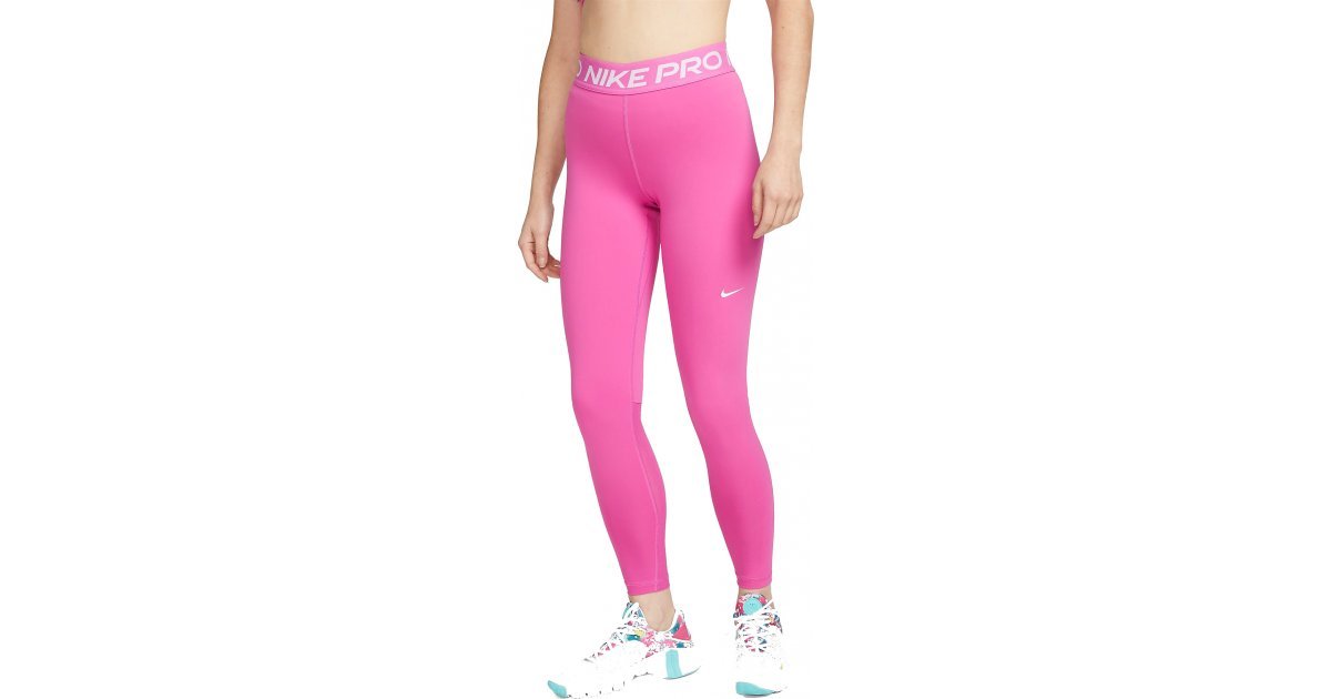 Buy Nike Pro Training 365 High Waisted Leggings In Fuschia Pink at