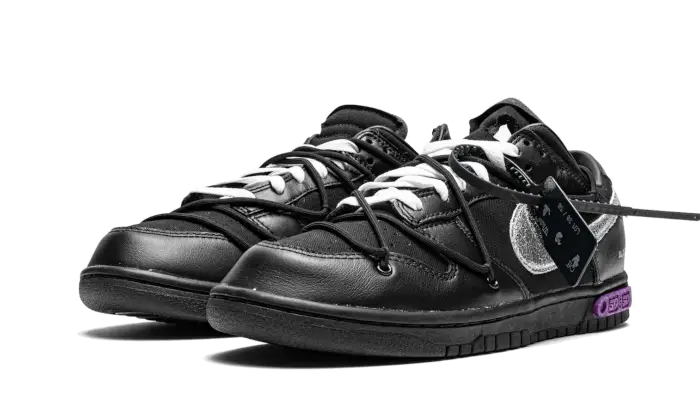 Size 9 - Nike x Off-White Dunk SB Lot 50 Black - DM1602001