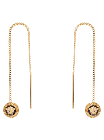 Versace Metal Enamel Earrings "Gold" 1009250_1A00638
