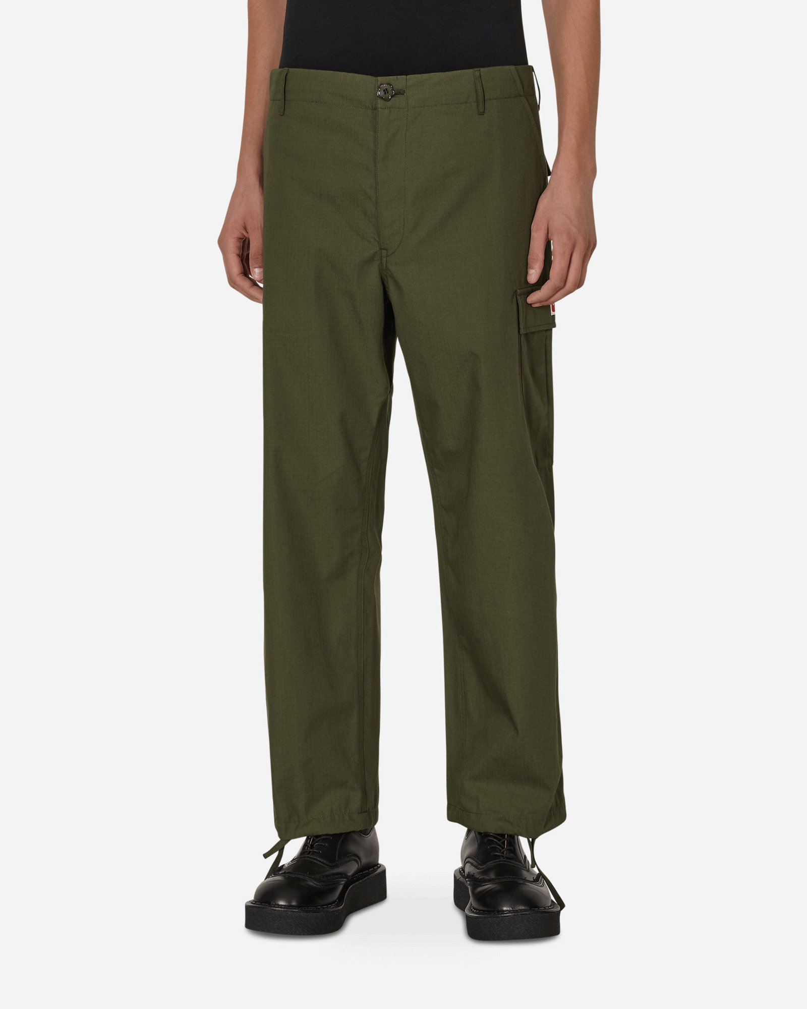 Khaki Green Cargo Trousers -- Madmext