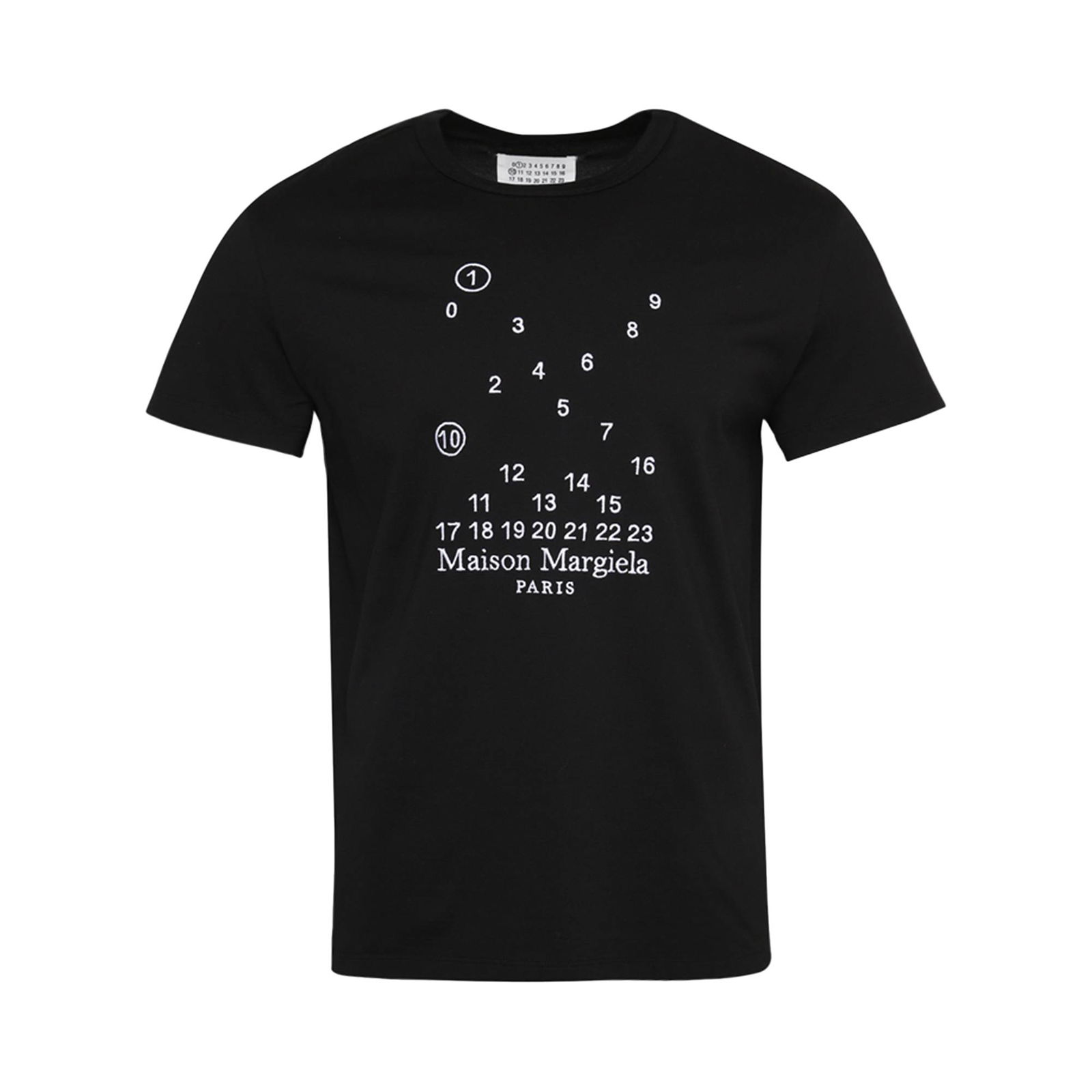 T-shirt Maison Margiela Embroidered Numbers Logo Tee S50GC0684