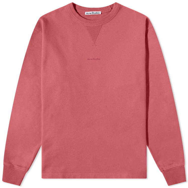 Acne studios fin 2024 stamp logo crew sweat