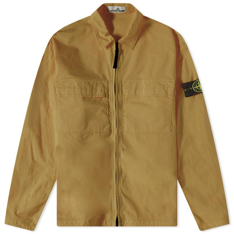 Jacket Stone Island Supima Cotton Twill Stretch-TC Zip Shirt