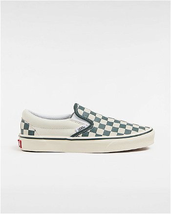 Vans Classic Slip-on Checkerboard Shoes (checkerboard Green/true White) Unisex White, Size 2.5 VN000BVZBGN
