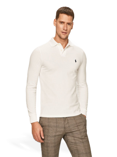 Long Sleeve Slim Fit Polo