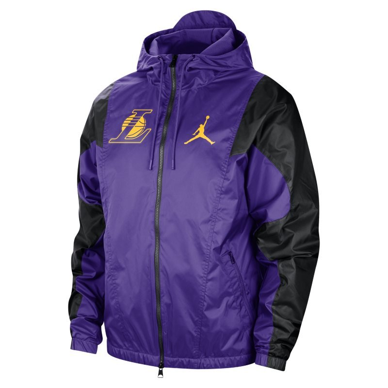 Nike NBA Los Angeles Lakers Jacket Purple AH5283-504 - KICKS CREW