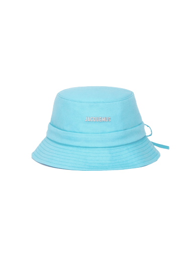 Jacquemus Le Bob Gadjo Bow Bucket Hat Turquoise