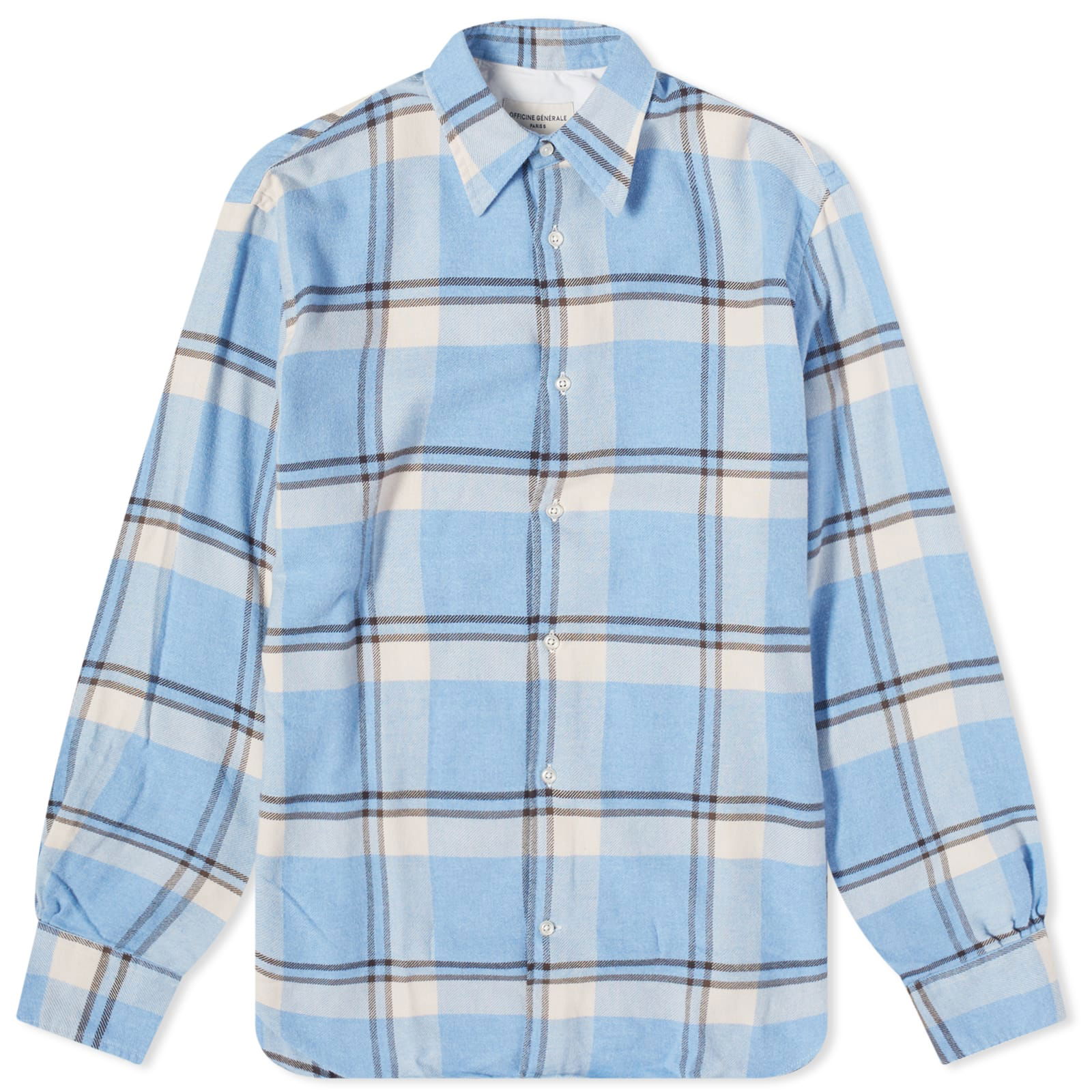 OFFICINE GÉNÉRALE Giacomo Checked Cotton Shirt for Men