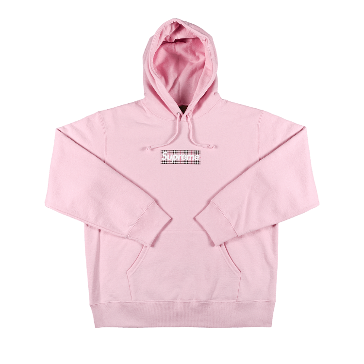 Sweatshirt Supreme Burberry x Box Logo Hooded Sweatshirt 'Light Pink'  SS22SW45 LIGHT PINK