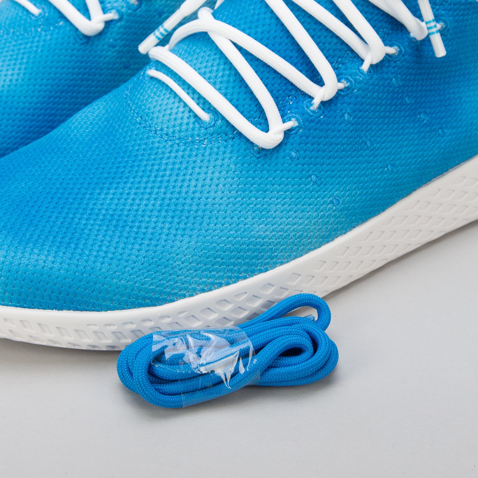 Adidas Pharrell Williams HU Holi Tennis Shoes, Blue/White, Men's 9