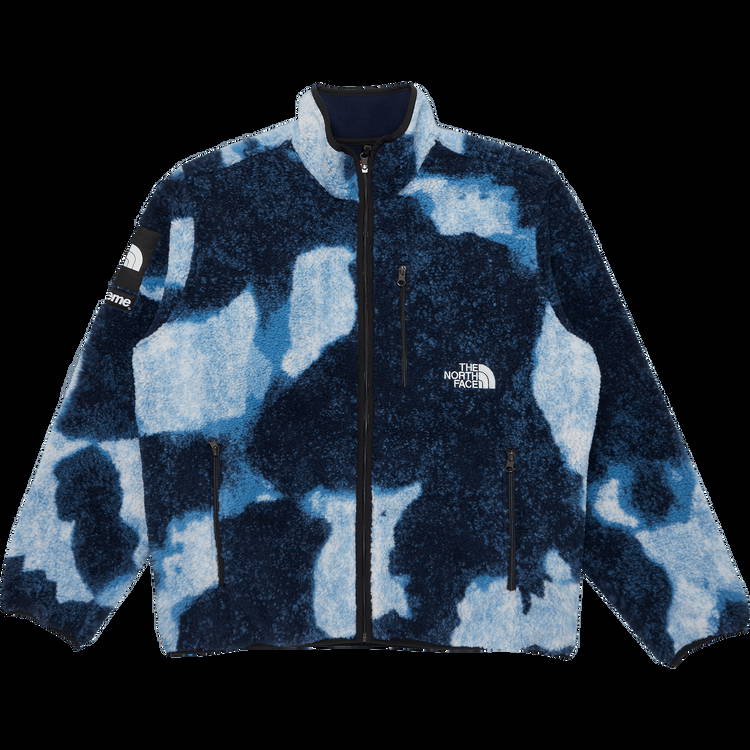 Jacket Supreme The North Face x Bleached Denim Print Fleece