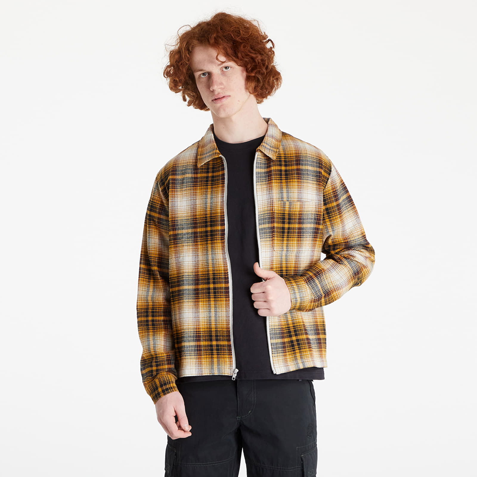 STUSSY stussy Flank Plaid Zip Ls Shirt | nate-hospital.com