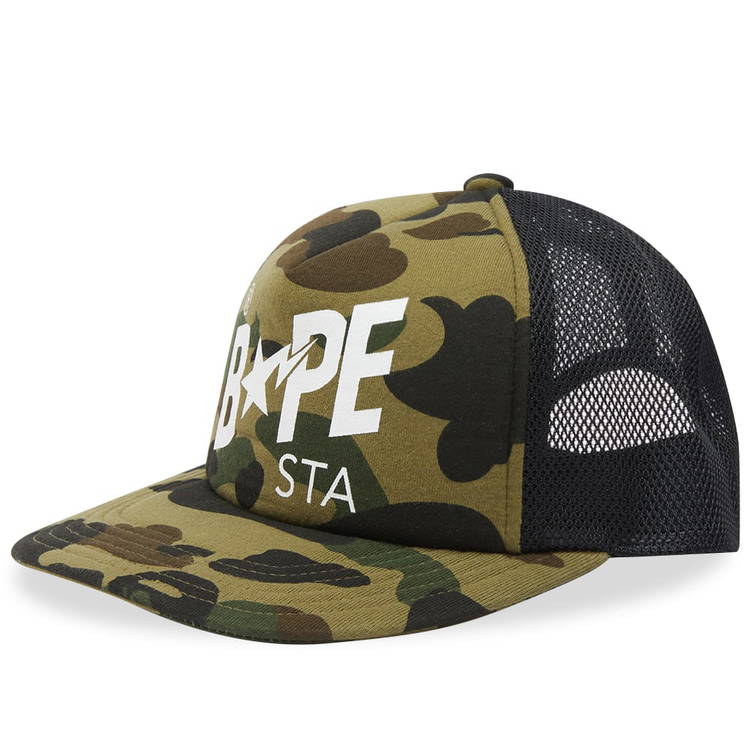 Cap BAPE 1st Camo STA Mesh Cap 001CPI301018M-GRN | FLEXDOG