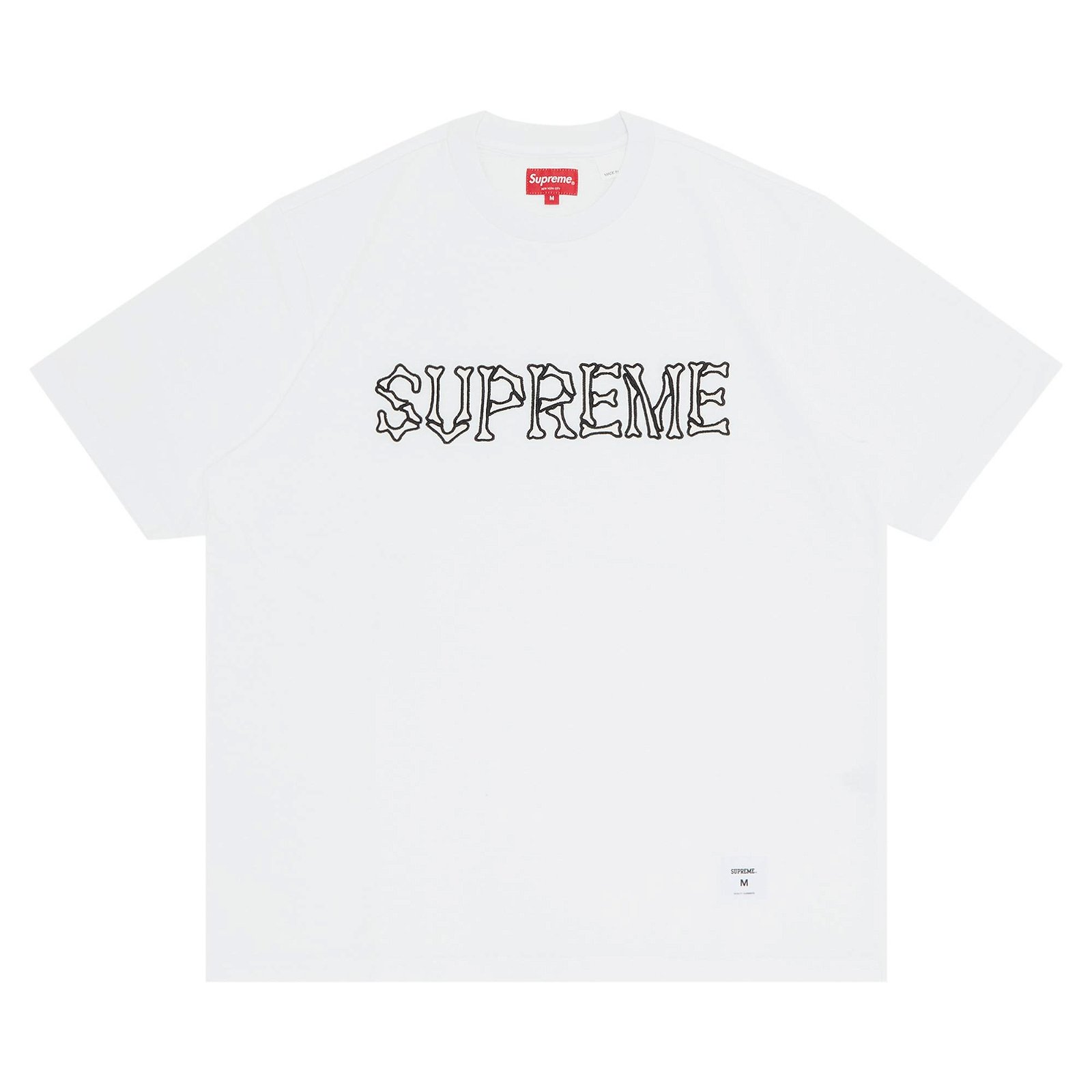 T-shirt Supreme Bones Short-Sleeve Top FW22KN75 WHITE | FLEXDOG
