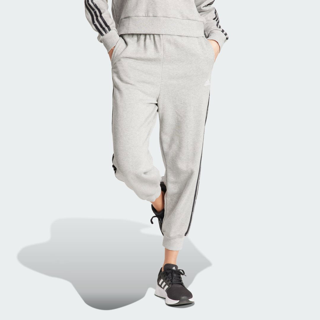 adidas Essentials 3-Stripes Animal-Print 7/8 Pants (Plus Size