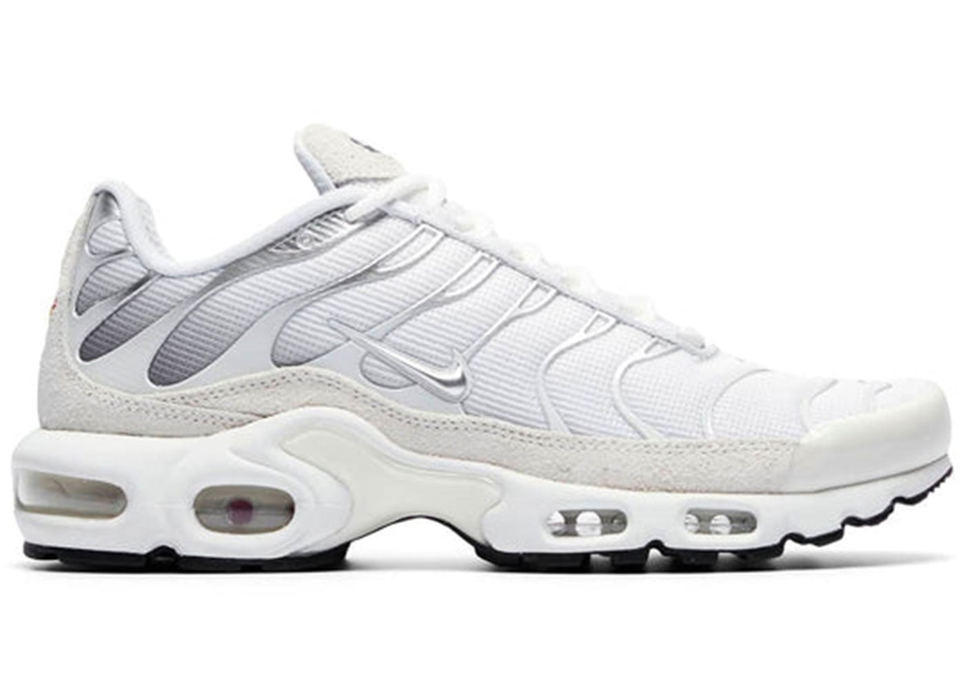 Air max plus white black sale pure platinum