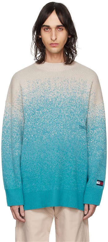 Tommy Hilfiger Tommy Jeans Blue & Beige Ombre Sweater DM18060 CV3