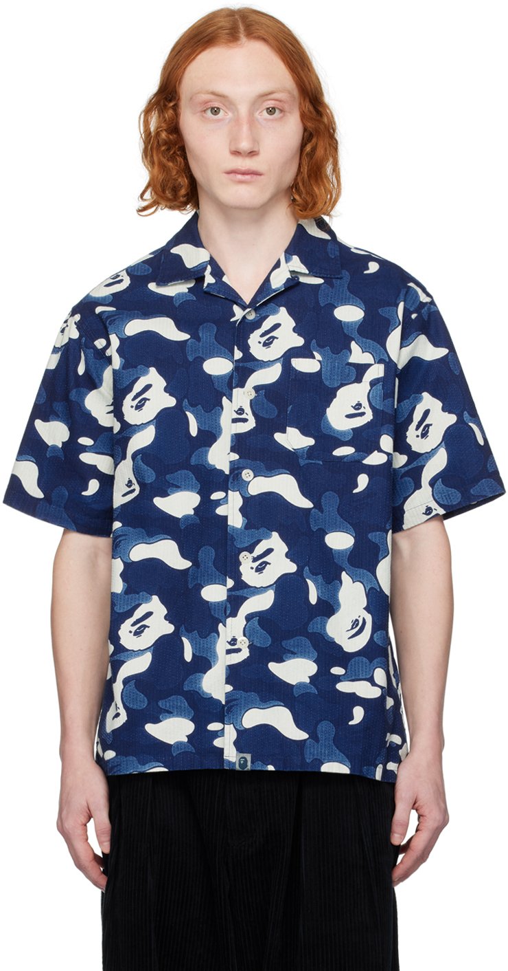 BAPE Blue Shark Dungarees Shirt