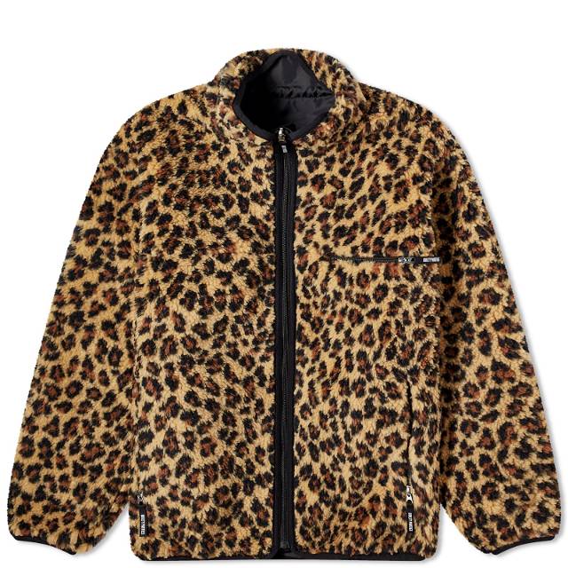 Jacket WACKO MARIA Reversible Leopard Fleece Jacket 23FW-WMO-OD06 