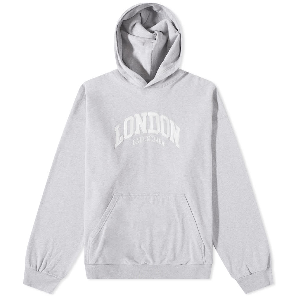 Sweatshirt Balenciaga Wide Fit London Logo Popover Hoody Heather