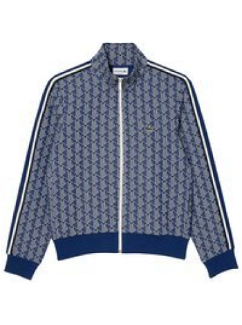 Lacoste Paris Jacquard Monogram Zipped Sweatshirt SH1368-00-QIE