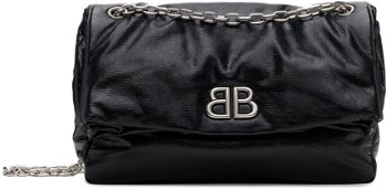 Balenciaga Black Monaco Medium Chain Bag 765945 2AASA