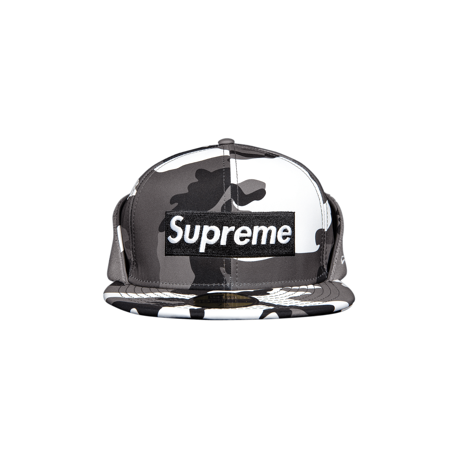 Cap Supreme WINDSTOPPER x Earflap Box Logo New Era 'Snow Camo