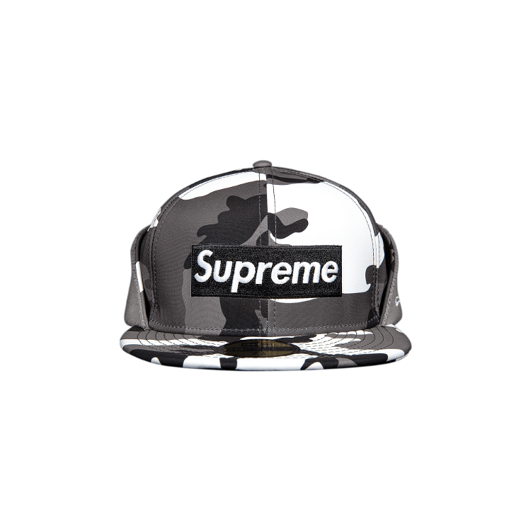 Cap Supreme WINDSTOPPER x Earflap Box Logo New Era 'Snow Camo