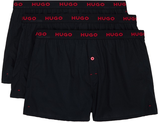 Hugo Three-Pack Logo Boxers