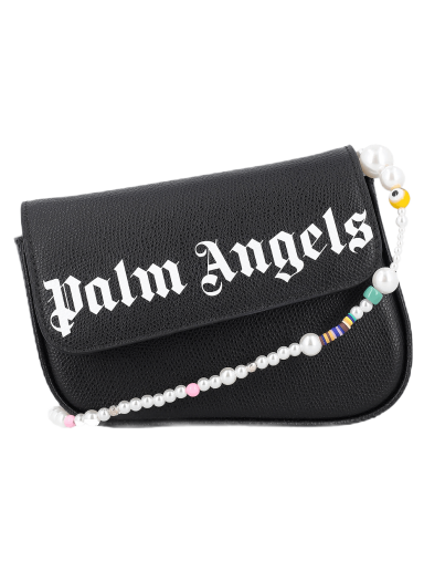 PALM ANGELS Crash mini printed textured-leather shoulder bag | NET-A-PORTER