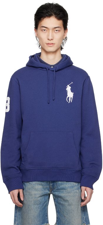 Polo by Ralph Lauren Blue Embroidered Hoodie 710935339001