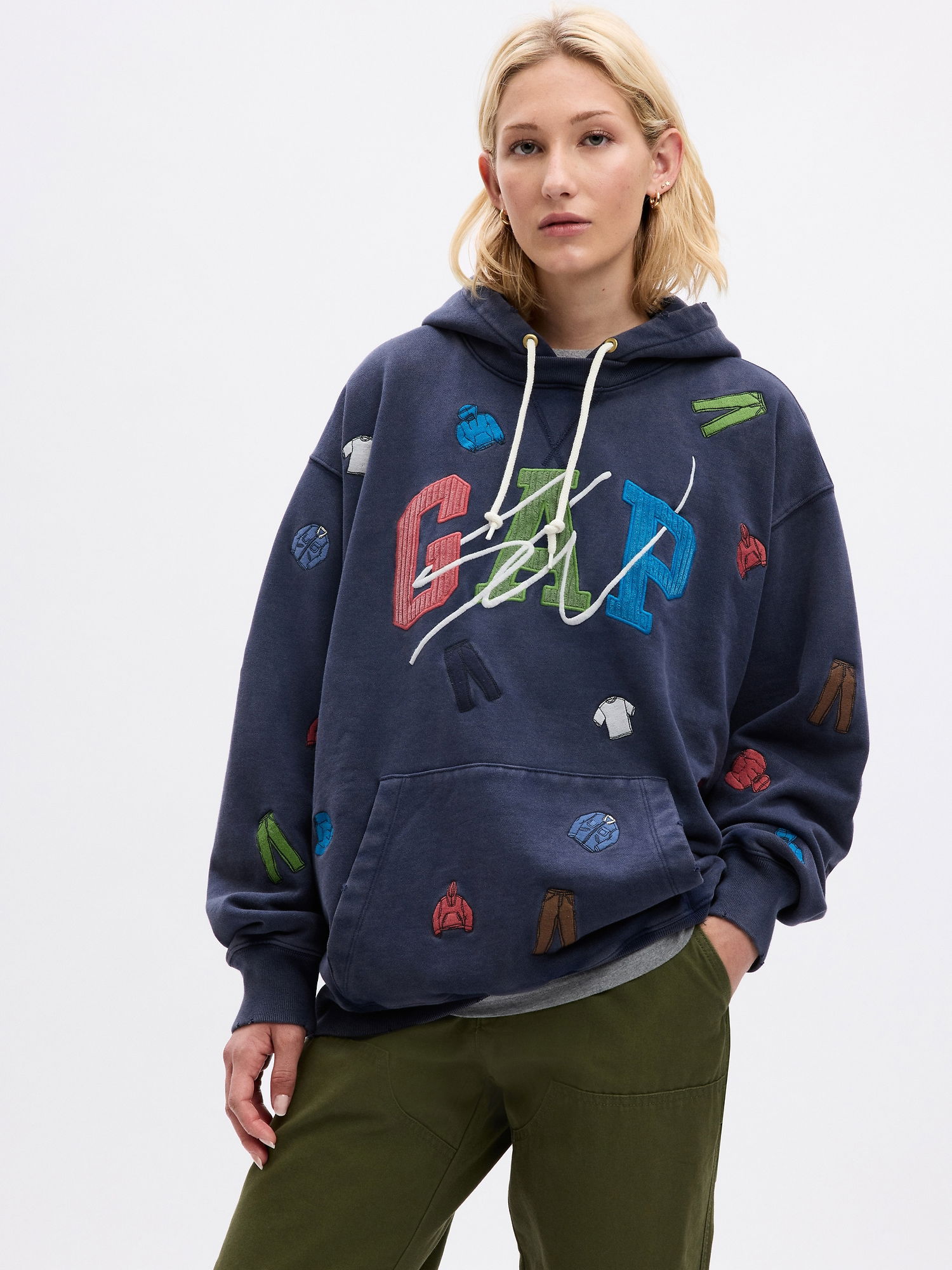 Sweatshirt GAP Sean Wotherspoon x Re Issue Embroidered Arch Logo Hoodie 837645 00 FLEXDOG