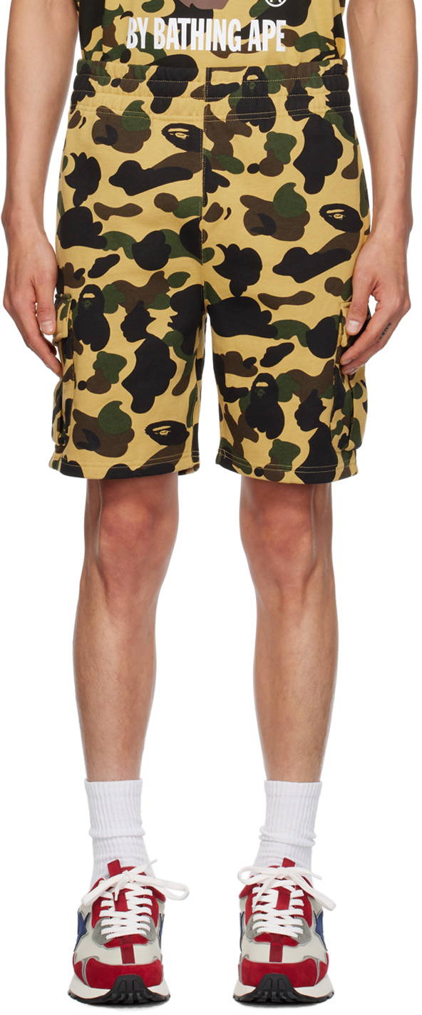 Bape store shorts yellow