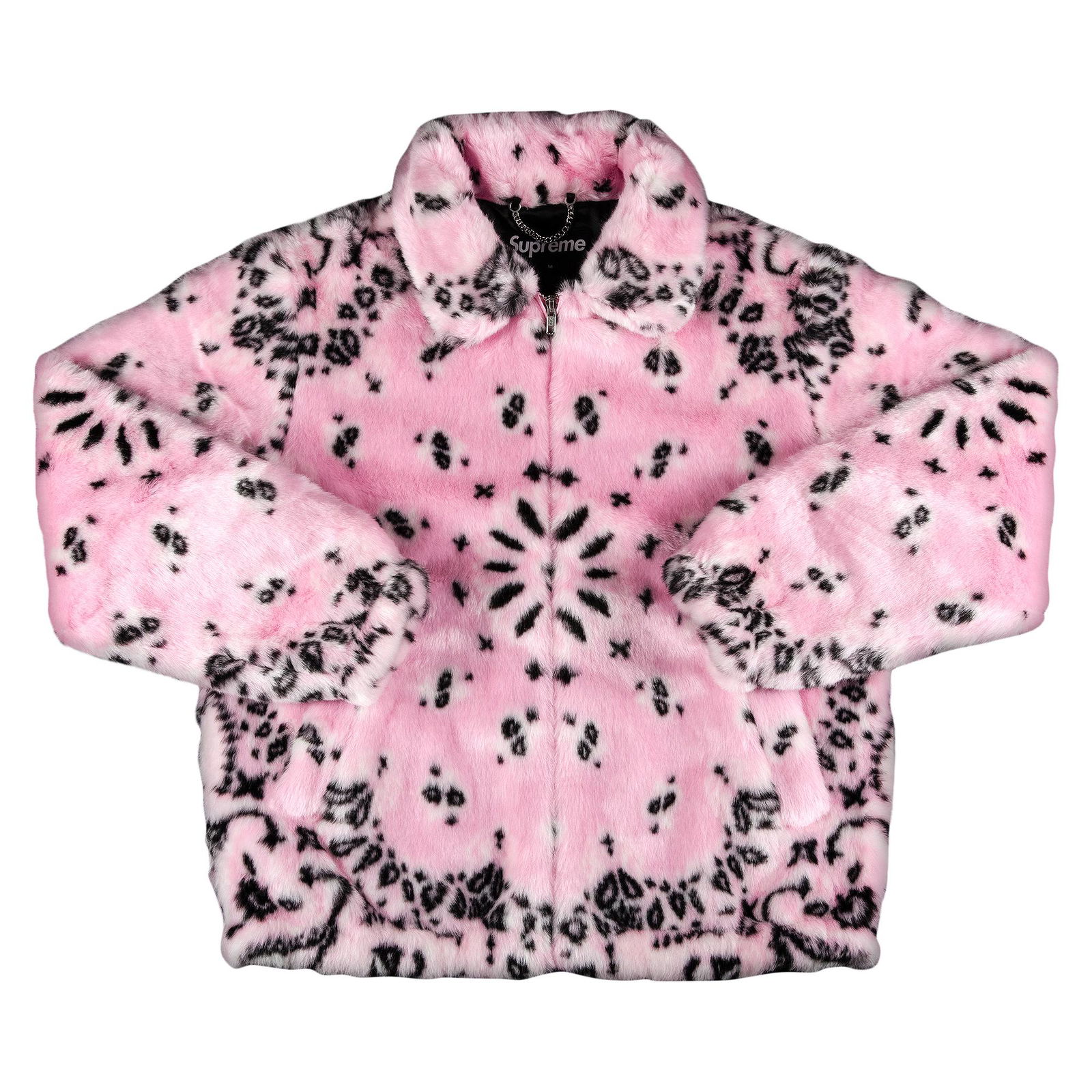 Jacket Supreme Bandana Faux Fur Bomber Jacket SS21J25 PINK | FlexDog