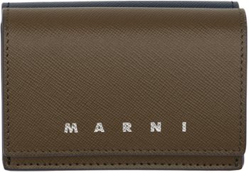 Marni Saffiano Leather Trifold Wallet PFMI0067U1 LV520