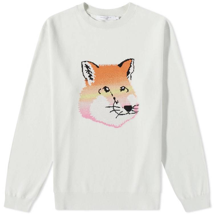Sweater MAISON KITSUNÉ Vibrant Fox Head Intarsia Comfort Pullover