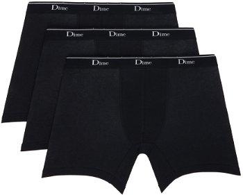 Dime Three-Pack Black Jacquard Boxers DIMEHO2365BLK