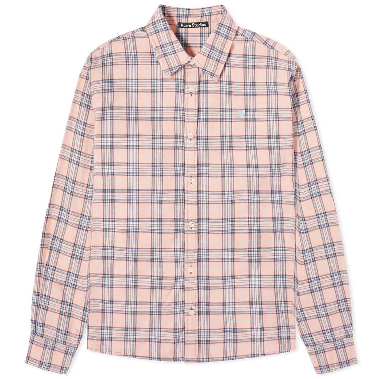 Shirt Acne Studios Sarlie Dry Flannel Check Shirt CB0062-COG | FLEXDOG