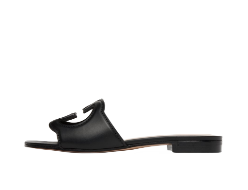 Interlocking G Flat Sandals "Black"