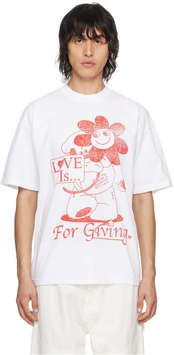 Online Ceramics White Love Is For Giving T-Shirt White Love Is For Giving SS Tee