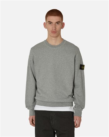 Stone Island Garment Dyed Crewneck Sweatshirt "Melange Grey" 801563051 A0M64