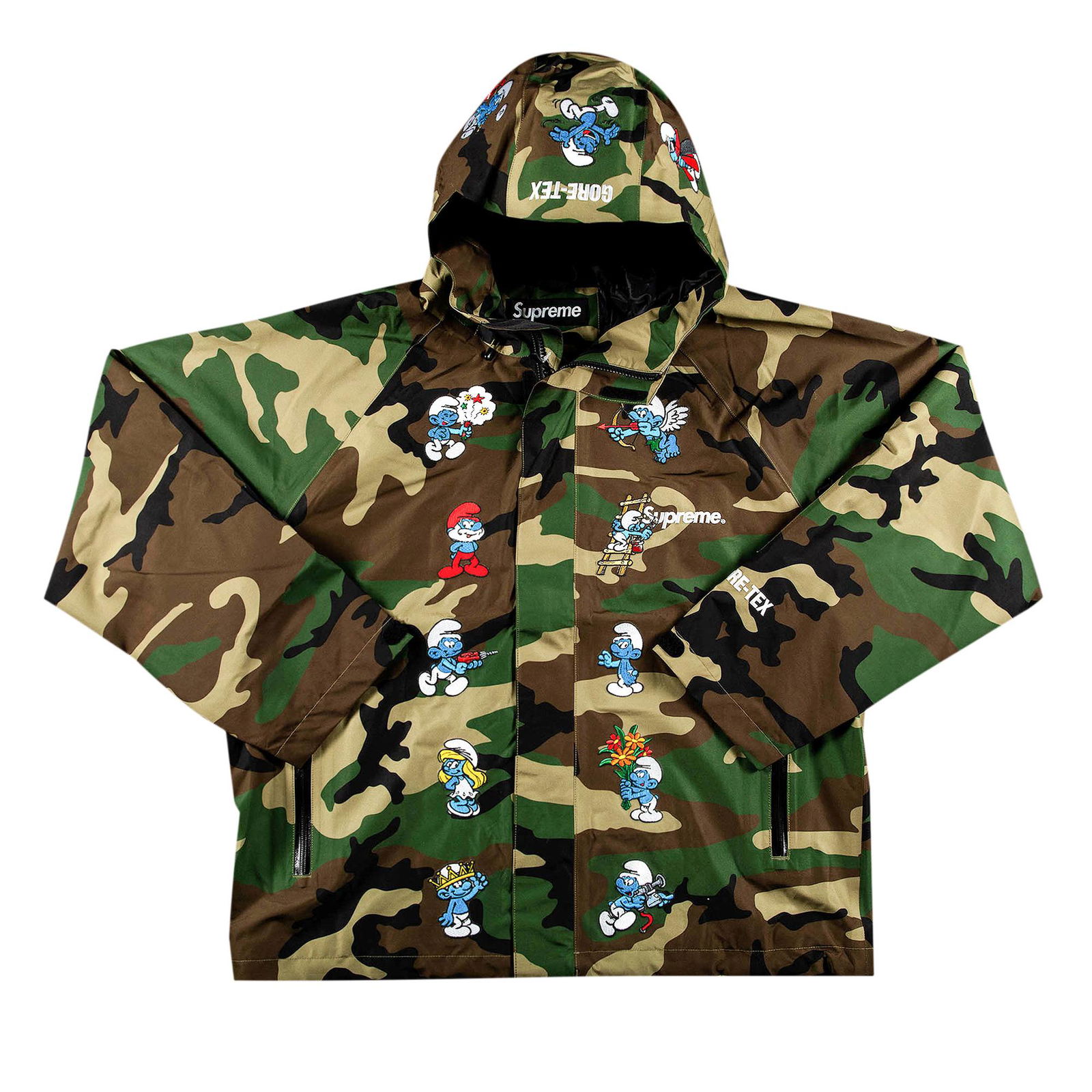 Jacket Supreme Smurfs x GORE-TEX Shell Jacket FW20J7 WOODLAND CAMO