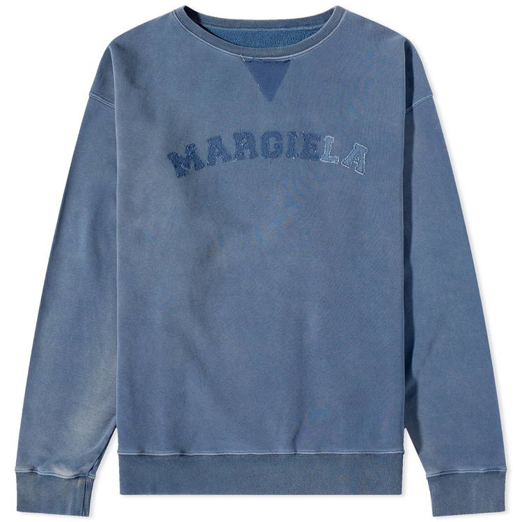 Sweater Maison Margiela Distressed College Logo Sweatshirt