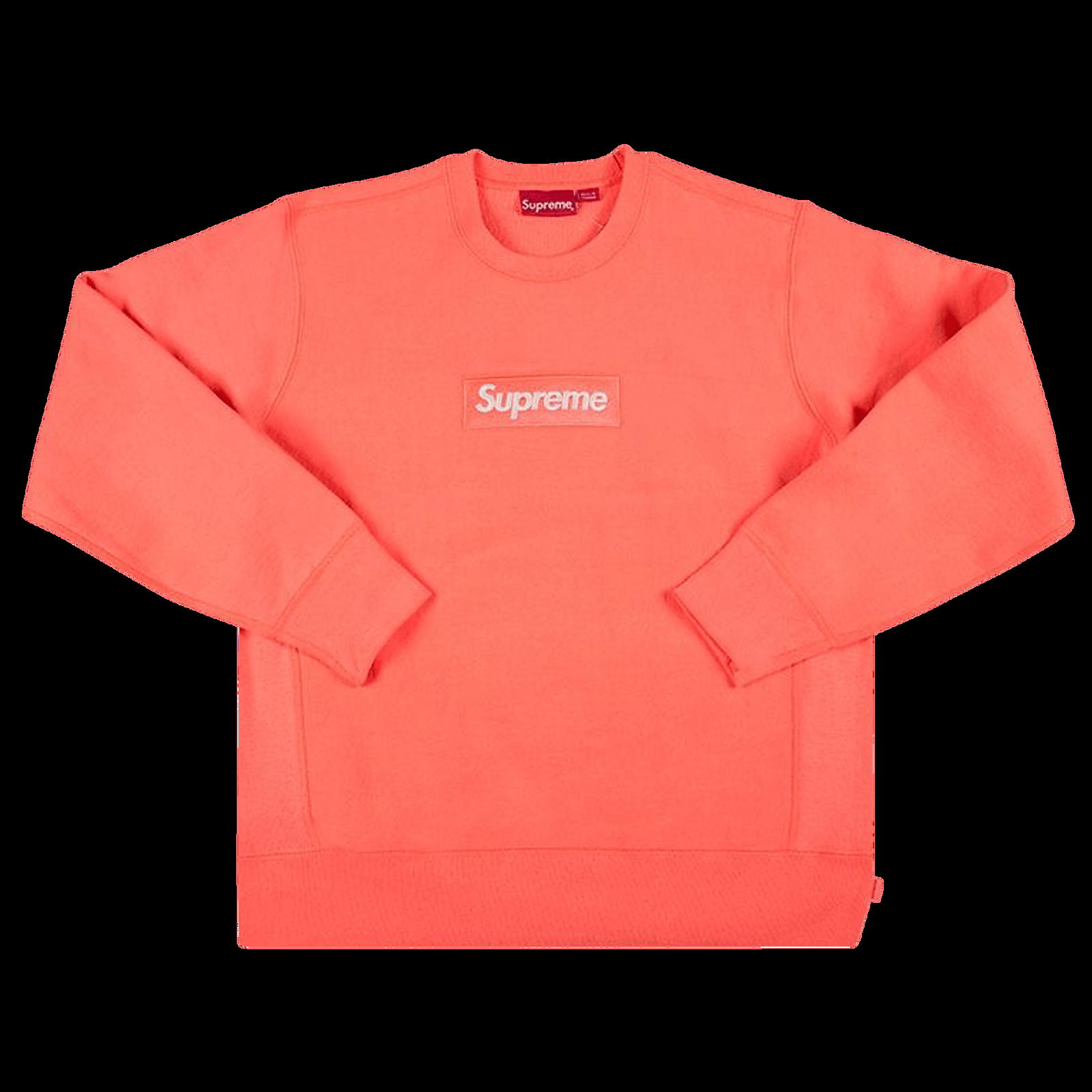 Sweatshirt Supreme Box Logo Crewneck FW18SW26 FLUORESCENT PINK